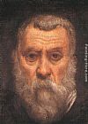 Jacopo Robusti Tintoretto Self-portrait [detail 1] painting